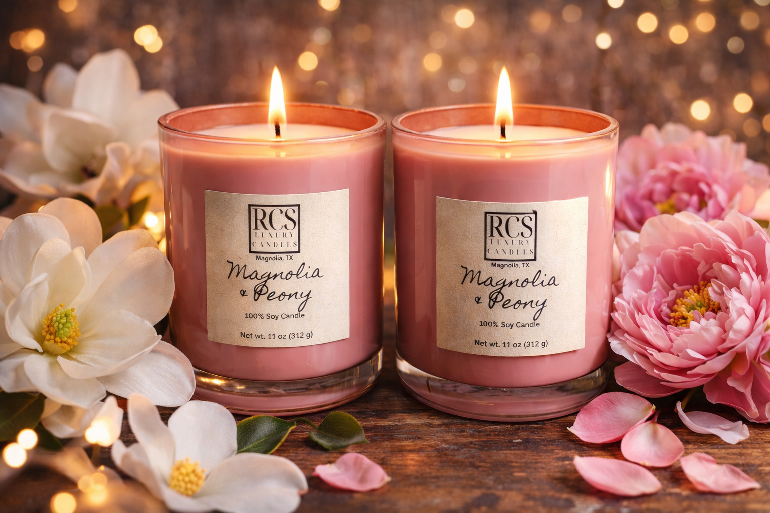 Magnolia & Peony Soy Candle