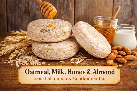 Oatmeal, Milk, Honey & Almond 2 in 1 Shampoo Conditioner Puck 