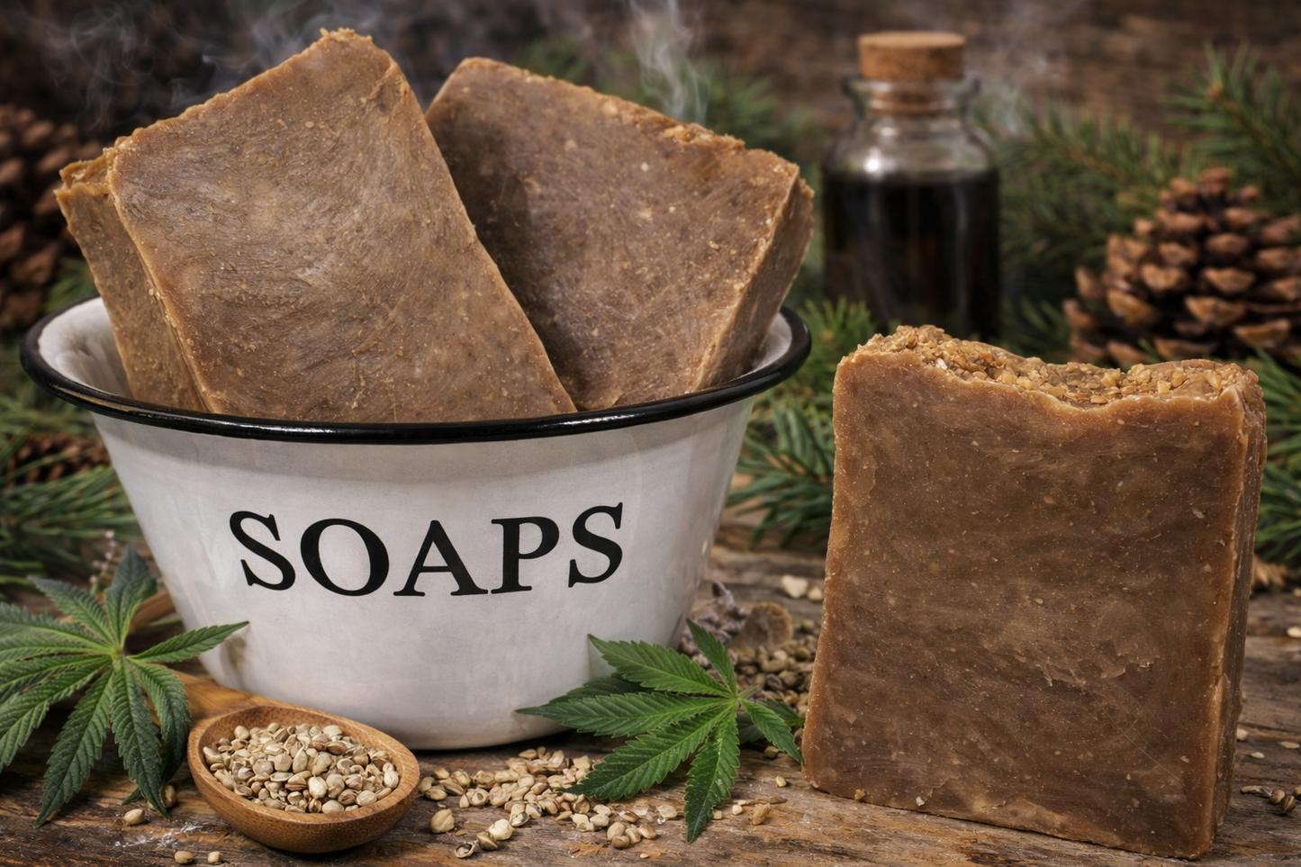 REMEDY 2 Bar Soap - with pine tar, kokum butter & hemp seed oil