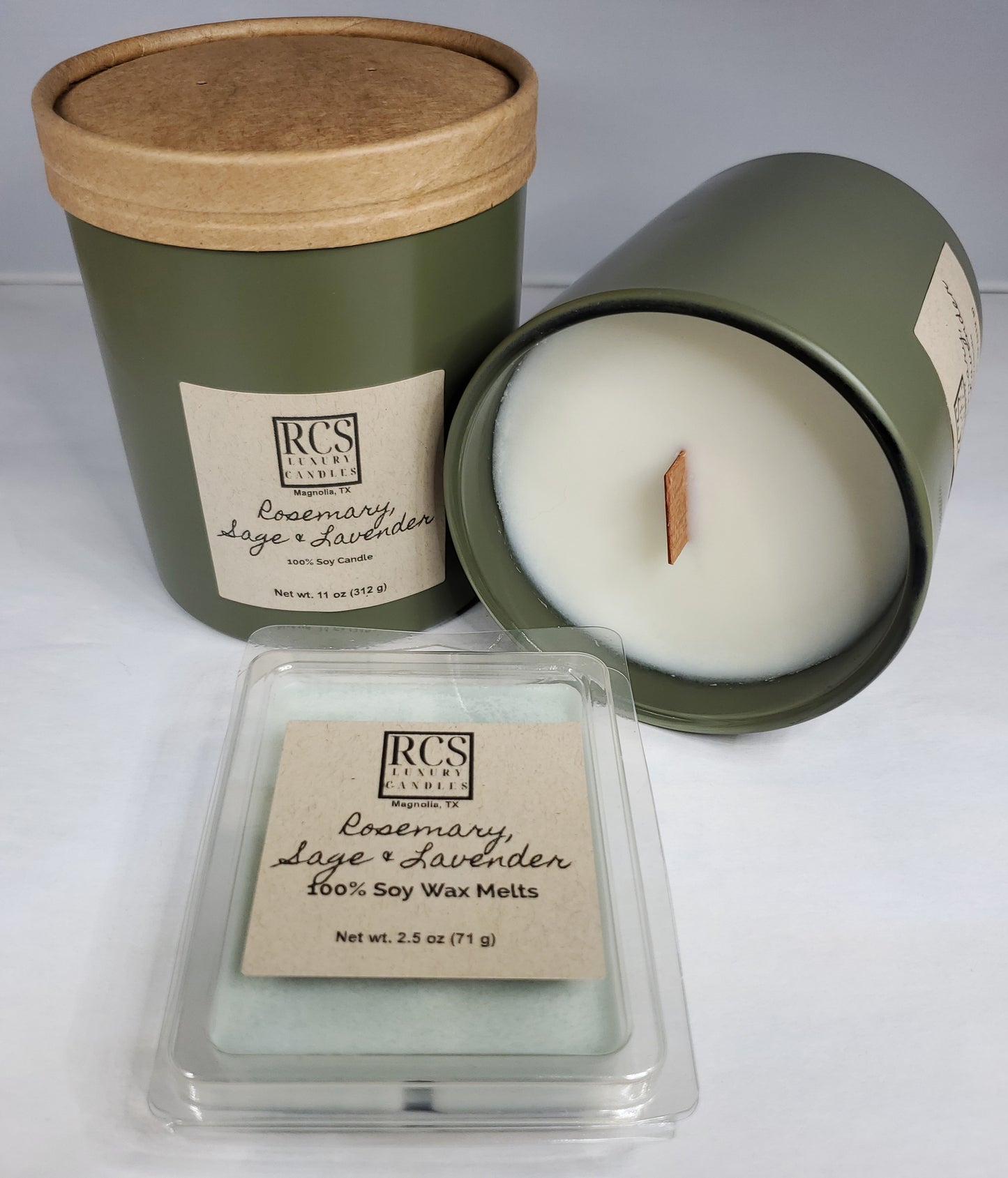 Rosemary Sage & Lavender Soy Candle