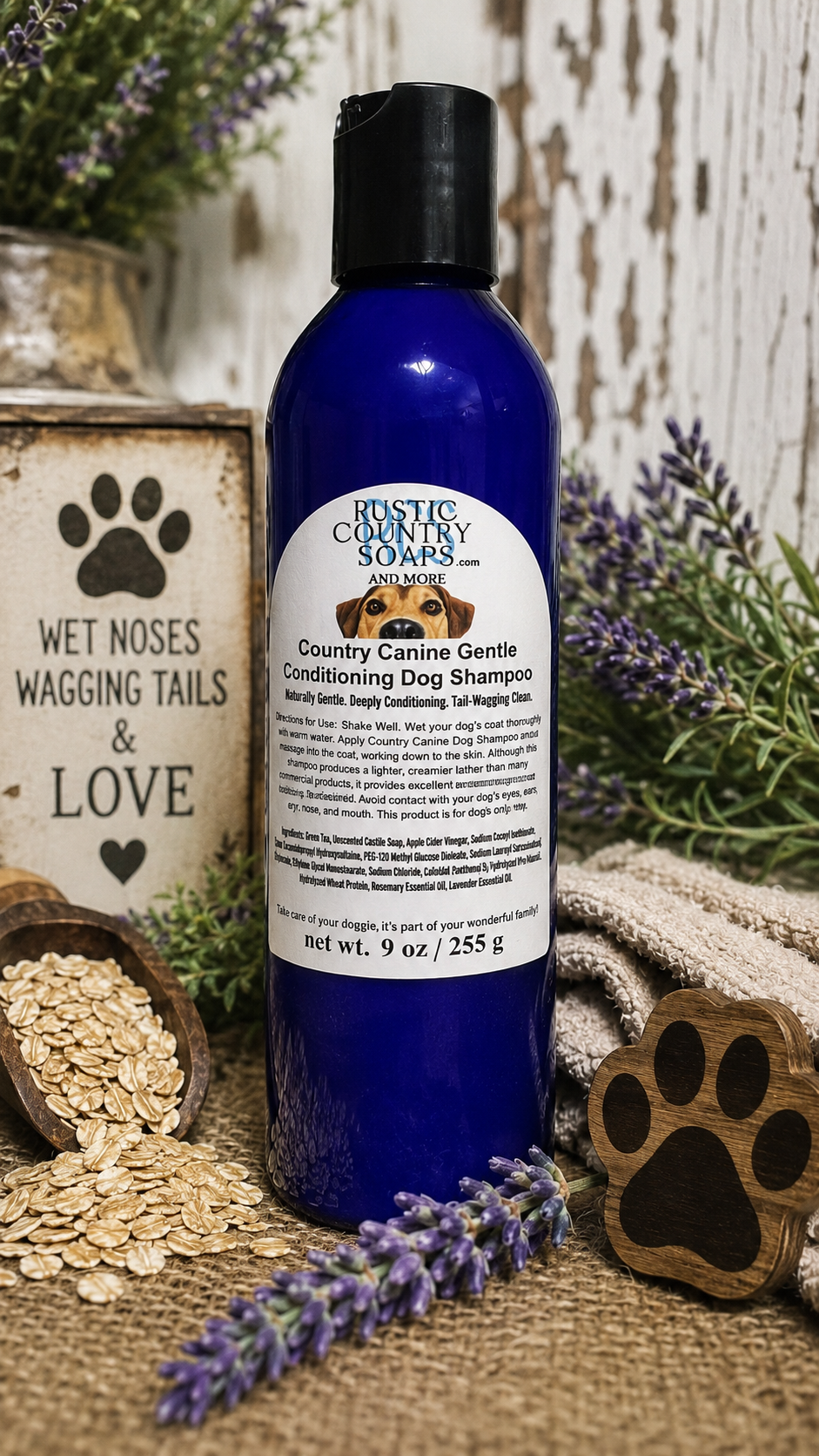 Rustic Country Canine Gentle Conditioning Dog Shampoo