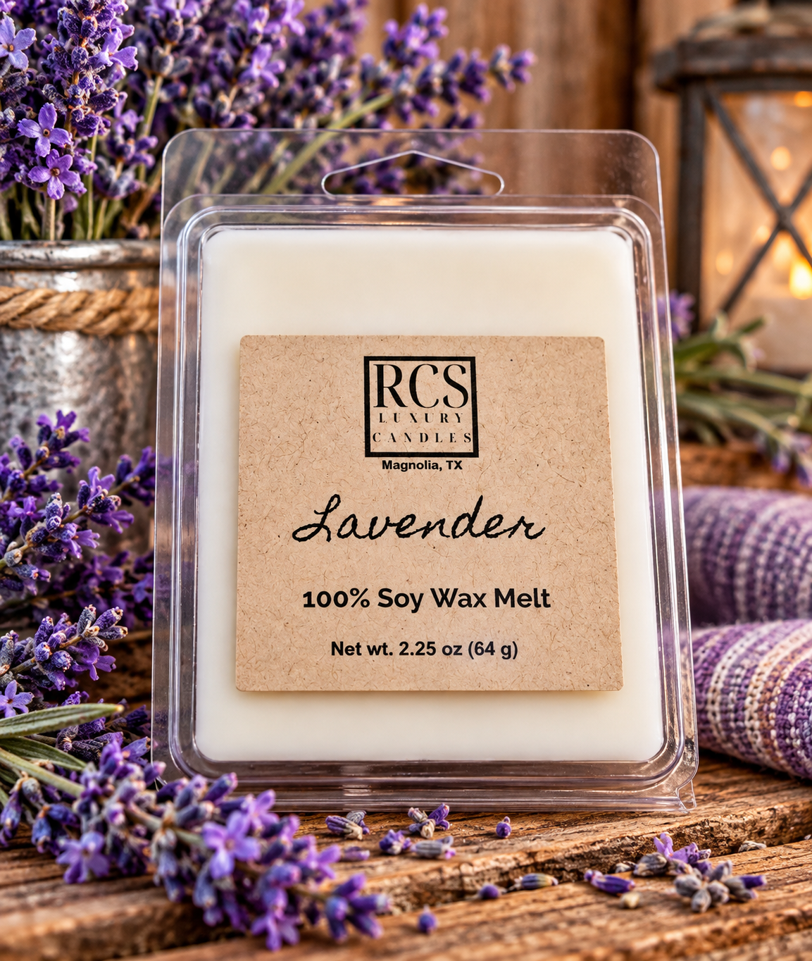 Lavender Wax Melts with Lavender Essential Oil