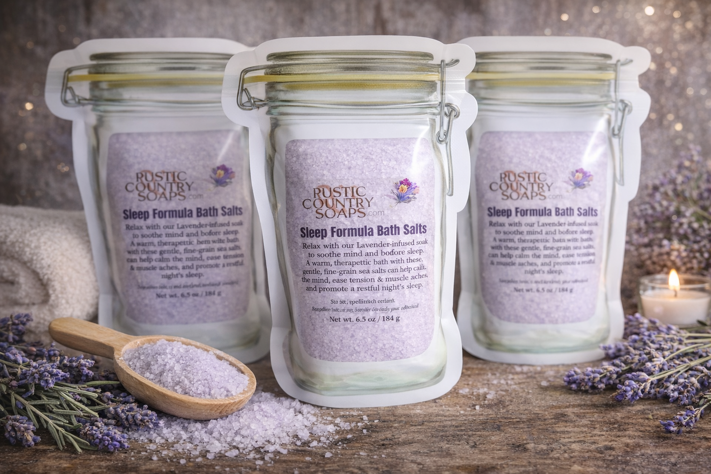Sleep Formula Bath Salts  Lavender Relaxing Bath Soak