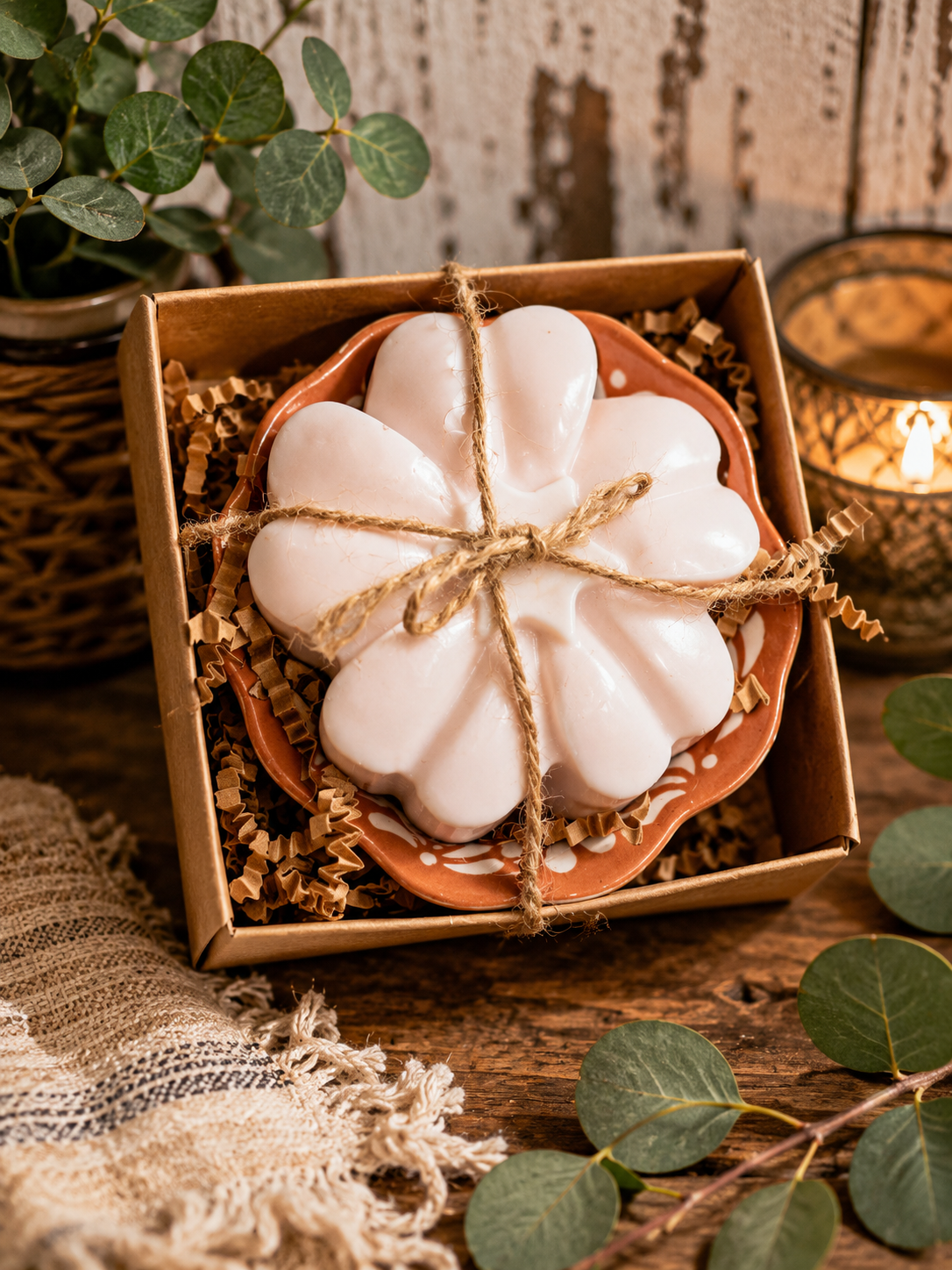 Donkey Milk Hand Soap in a Rustic Ceramic Bowl