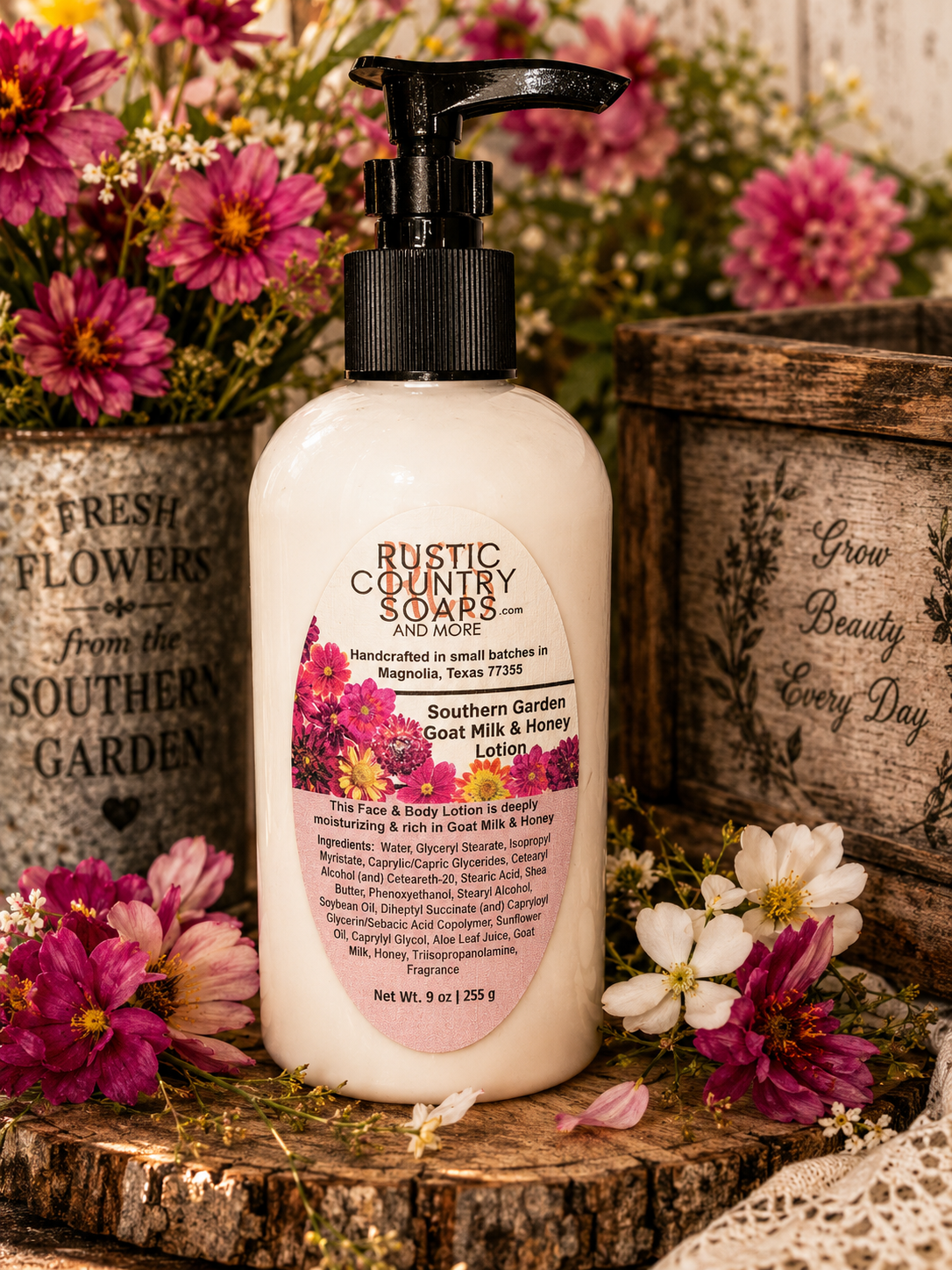 Southern Garden Goat Milk & Honey Face & Body Lotion 