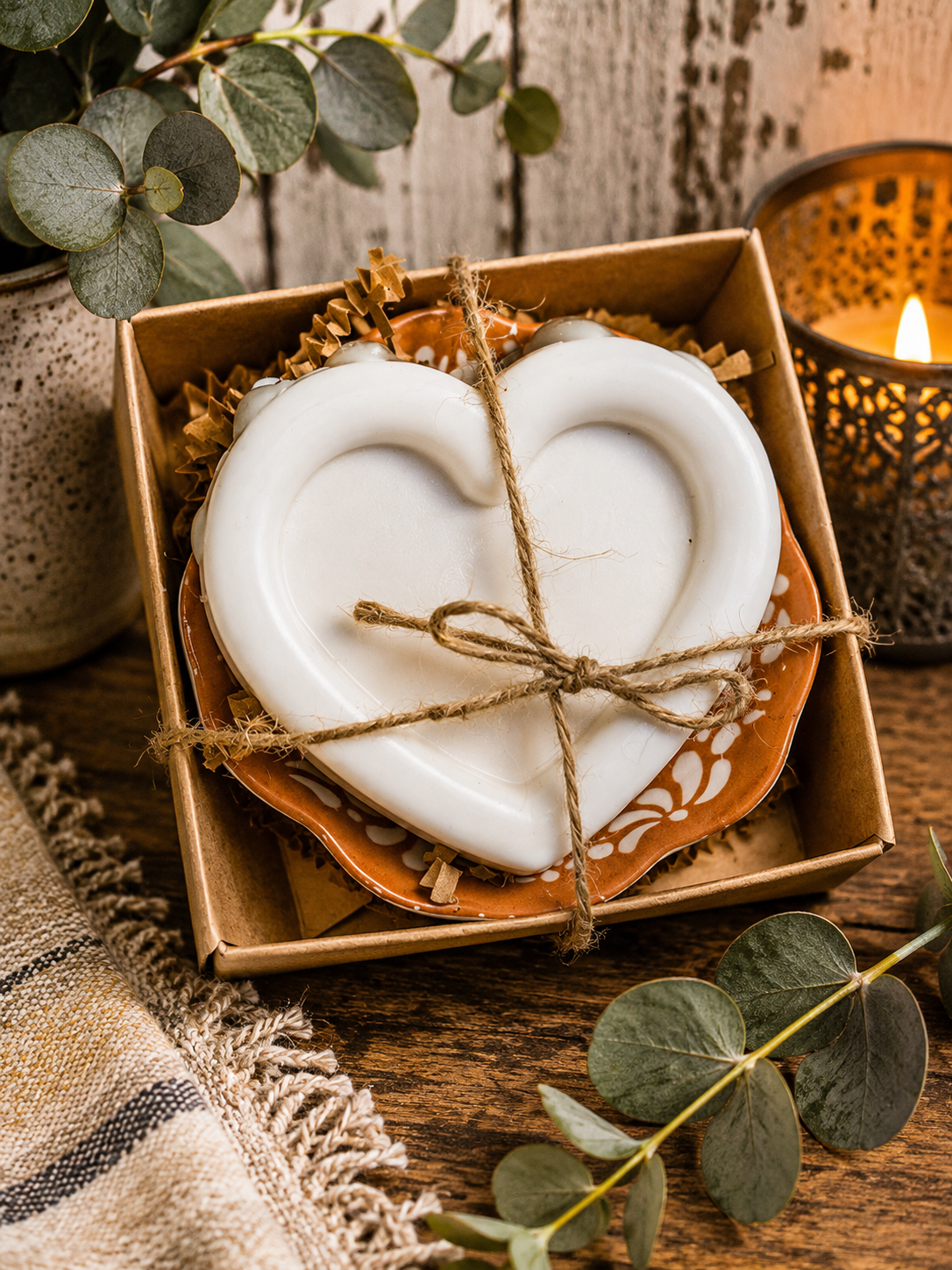 Donkey Milk Hand Soap in a Rustic Ceramic Bowl