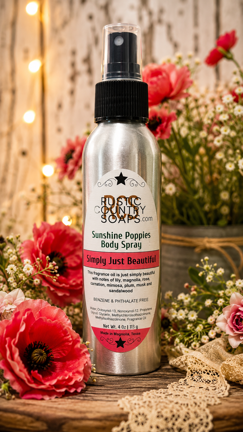 Sunshine Poppies Body Spray