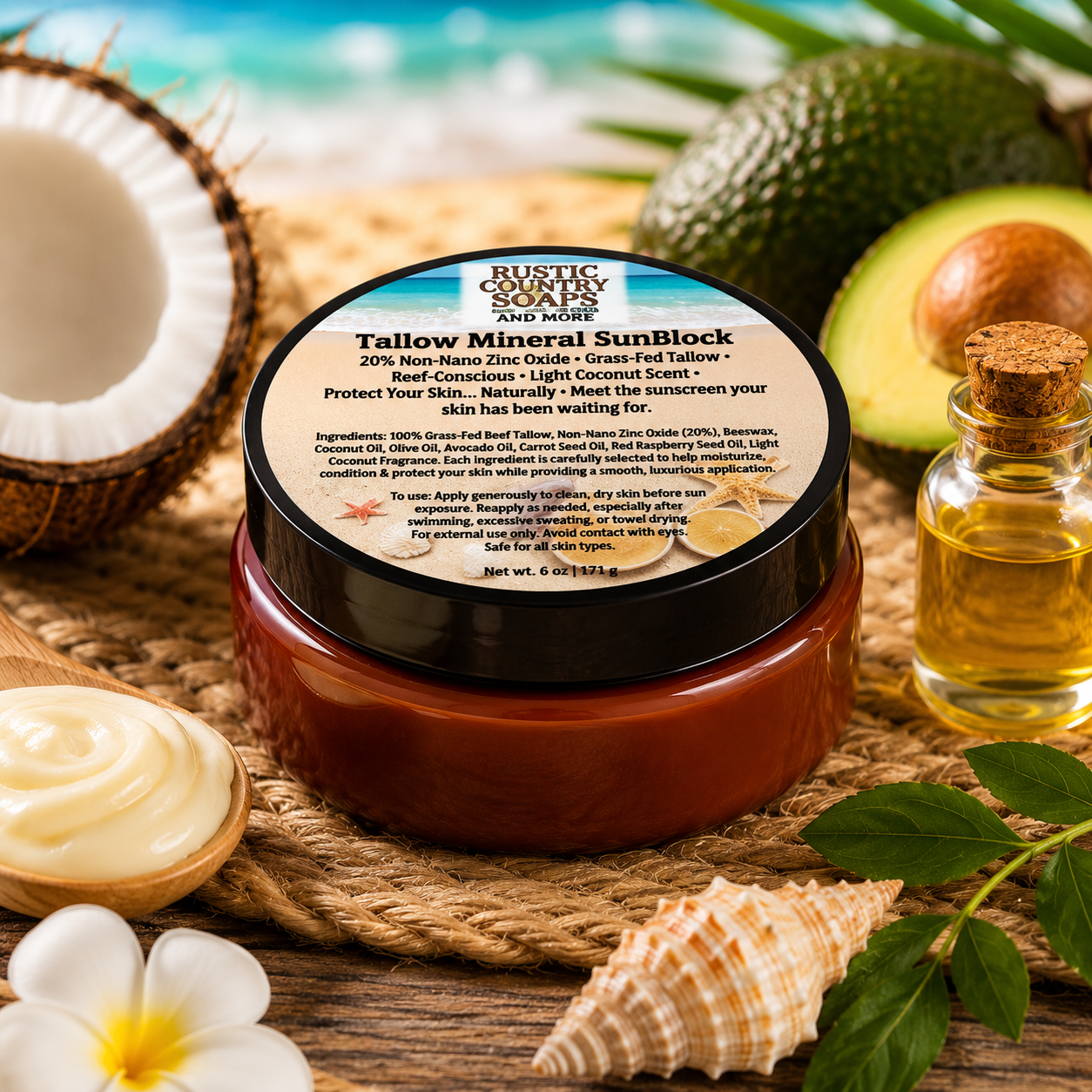 Tallow Mineral Sunblock Lotion