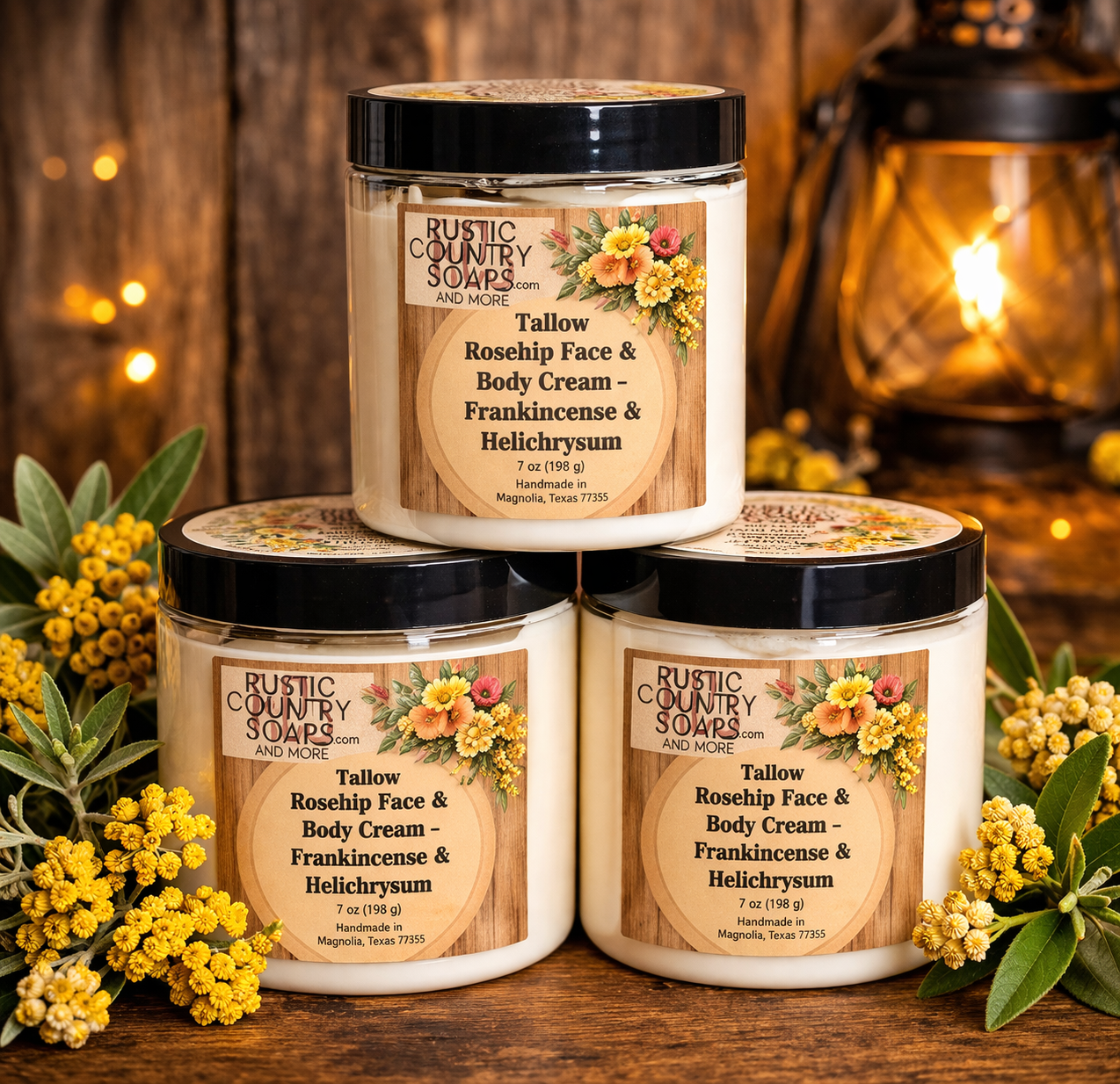 Tallow Rosehip Face & Body Cream - Frankincense & Helicrysum