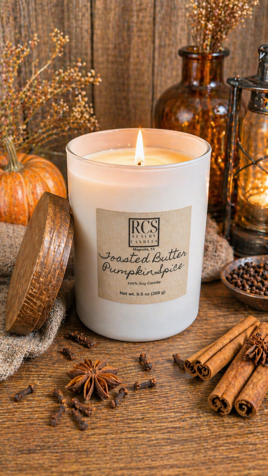 Toasted Butter Pumpkin Spice Soy Candle