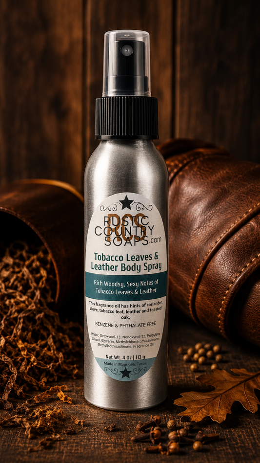 Tobacco Leaves & Leather Body Spray