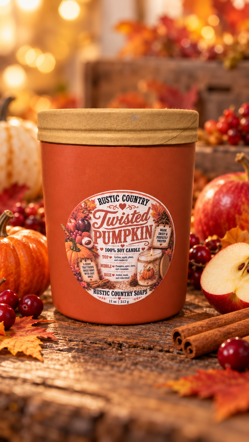 Twisted Pumpkin Soy Candle