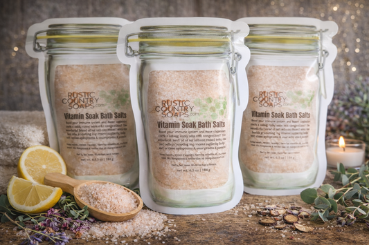 Vitamin Soak Bath Salts  Cold & Flu Relief Bath Soak