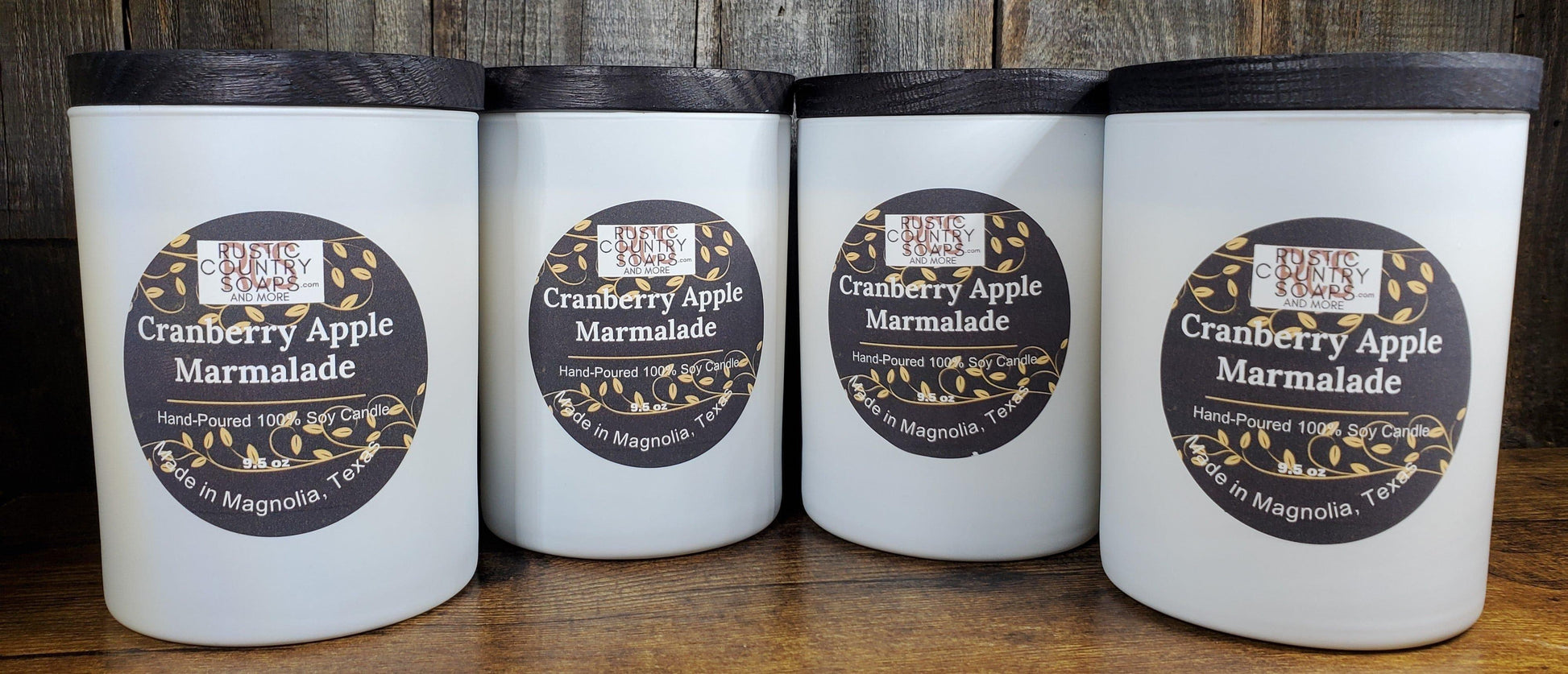 Cranberry Apple Marmalade Soy Candle - Rustic Country Soaps & More