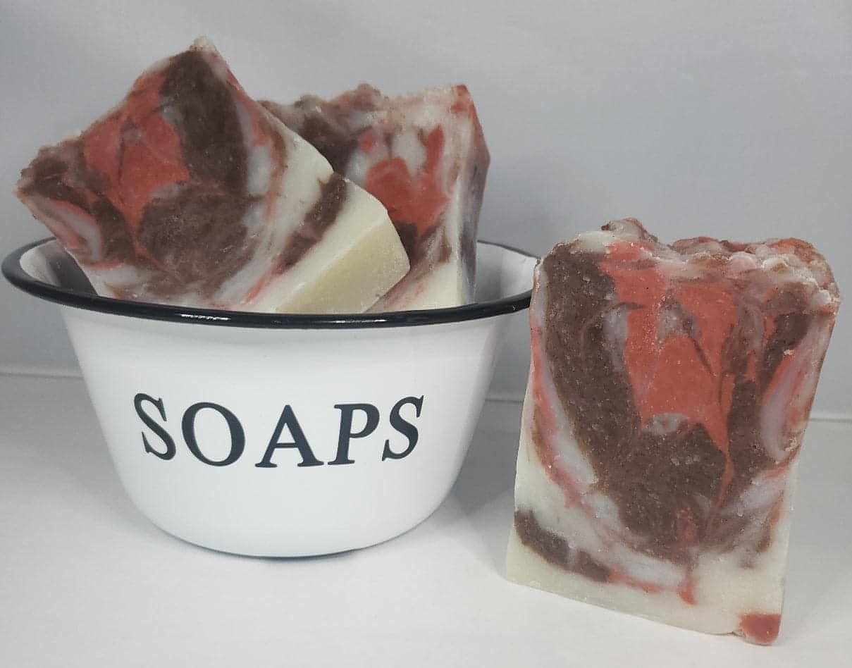 ELEGANT - with hibiscus powder - Rustic Country Soaps & More