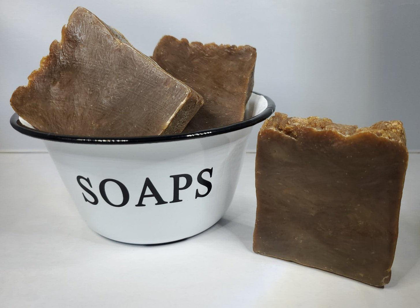 Pine Tar Soap -- goat milk soap with pine tar & essential oils